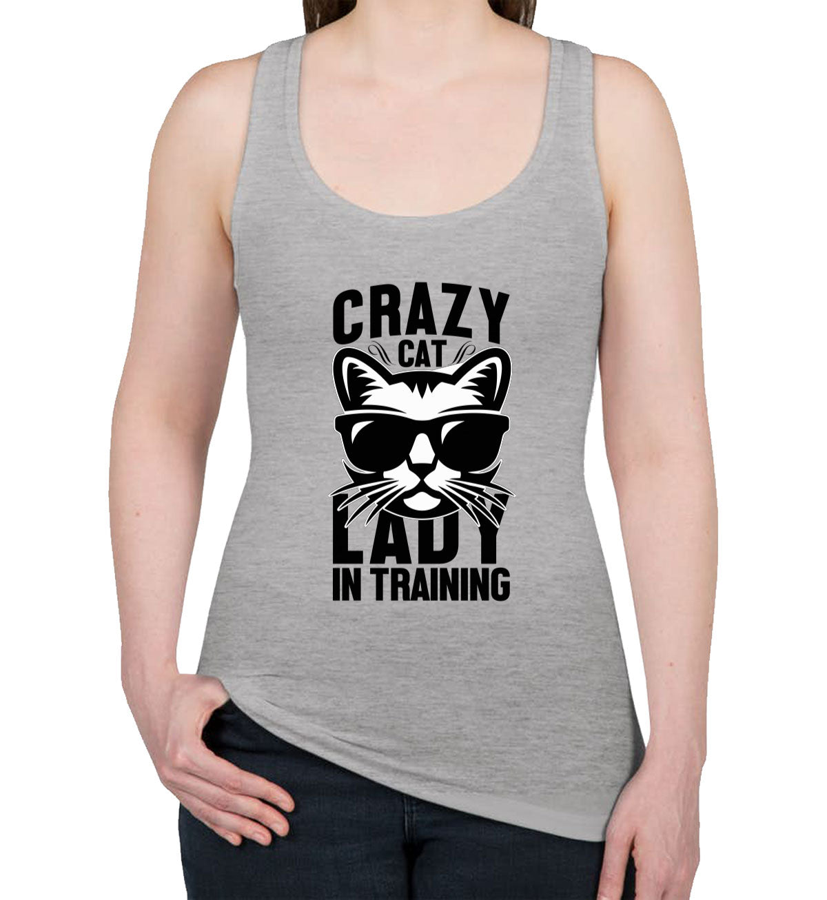 Crazy Cat Lady In Training Women's Racerback Tank Top