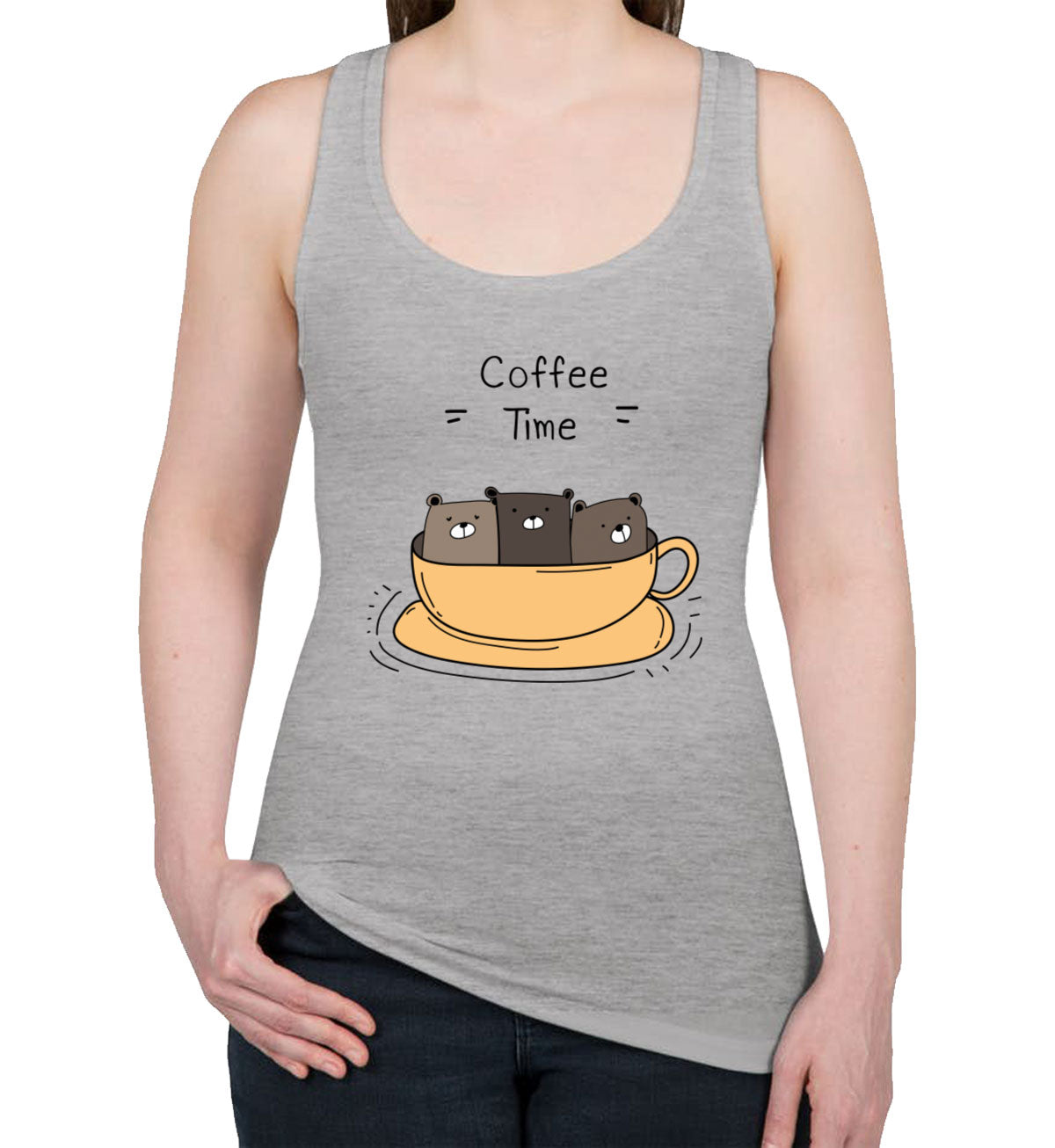 Coffee Time Women's Racerback Tank Top