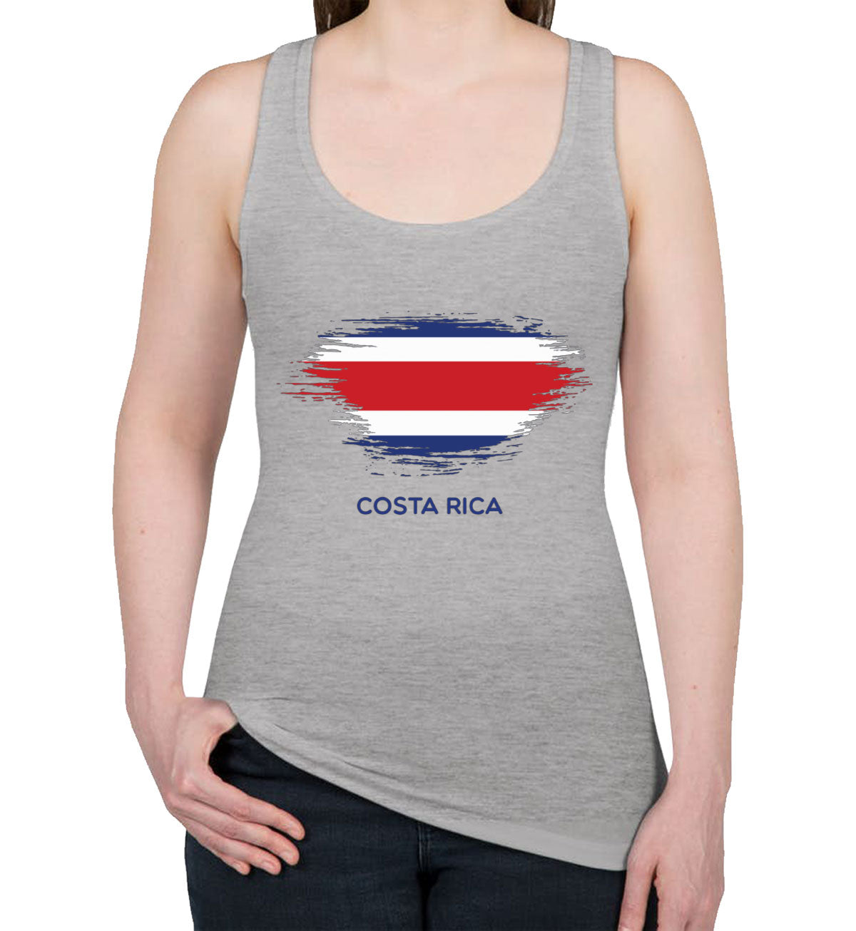 Costa Rica Flag Women's Racerback Tank Top