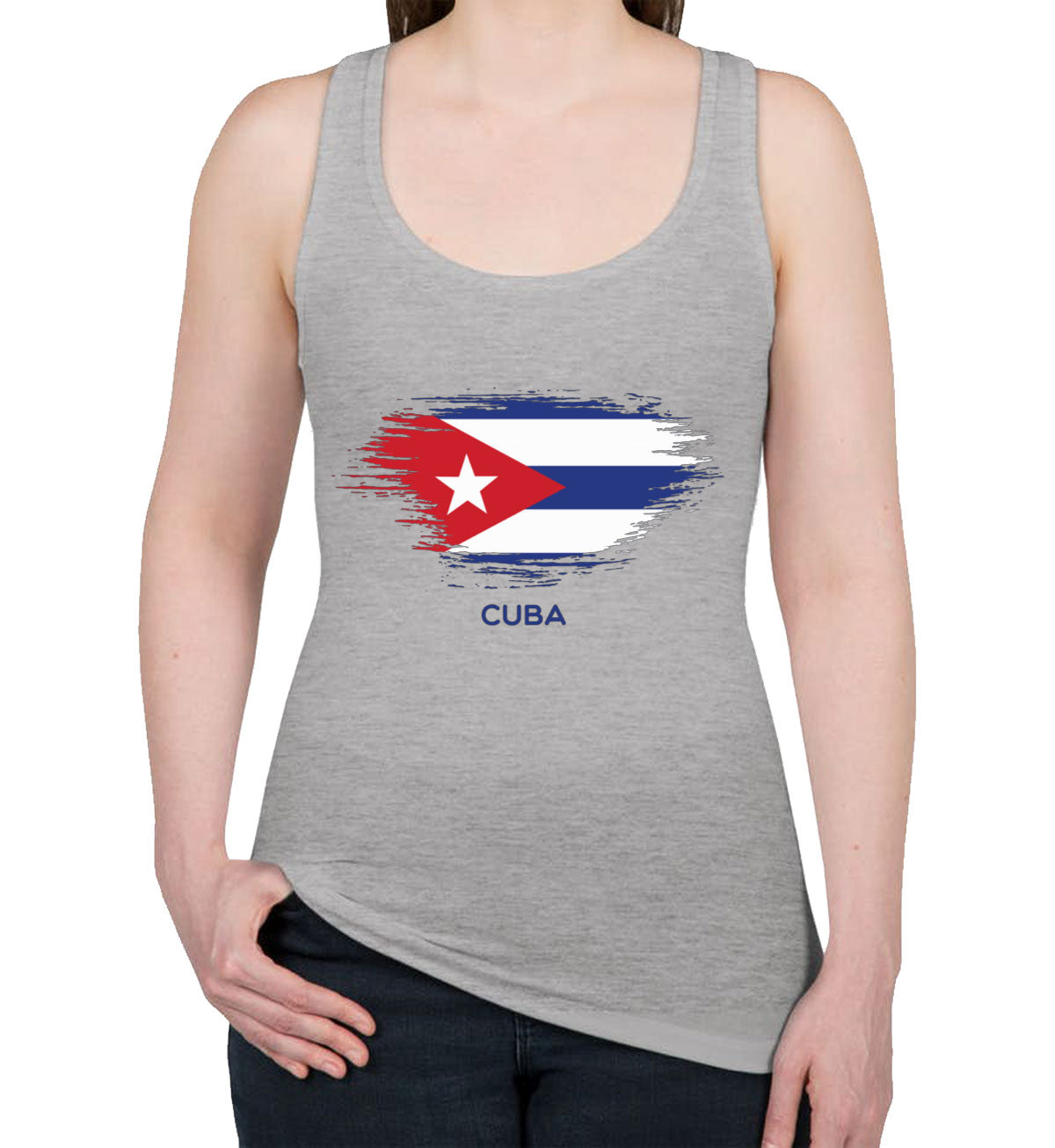 Cuba Flag Women's Racerback Tank Top