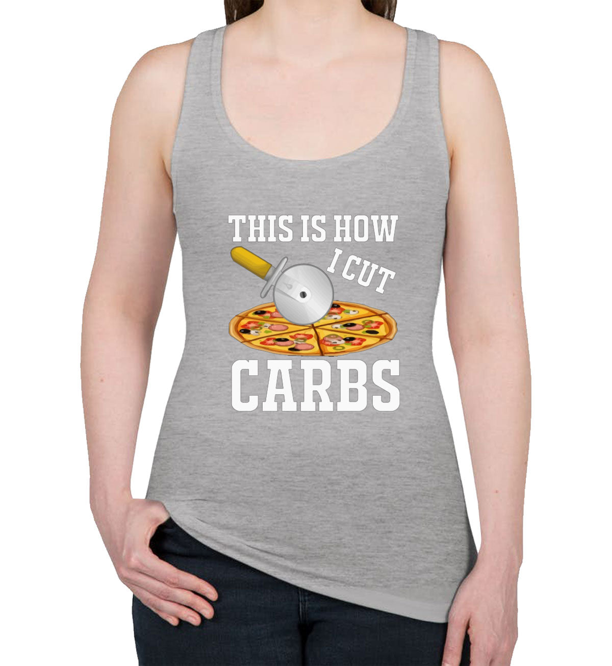 This Is How I Cut Carbs Diet Women's Racerback Tank Top