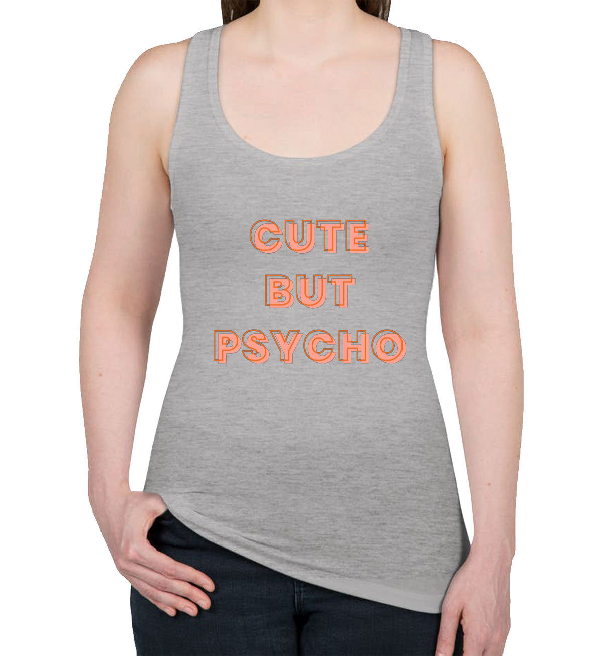 Cute But Psycho Women's Racerback Tank Top