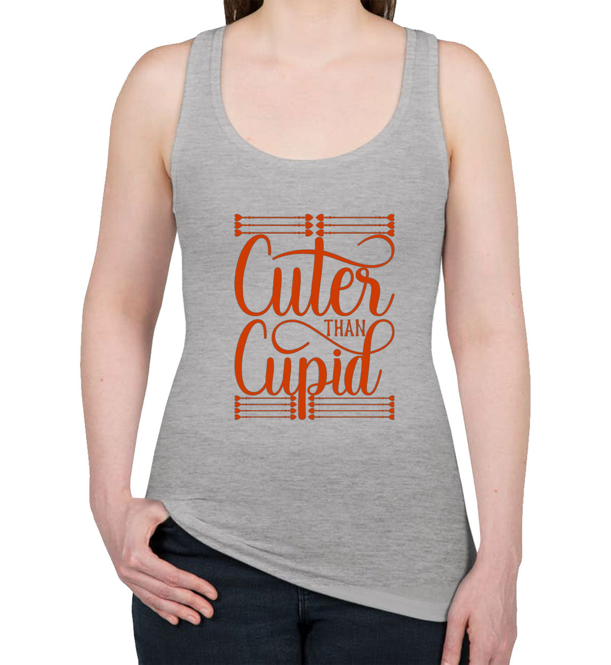 Cuter Than Cupid Women's Racerback Tank Top