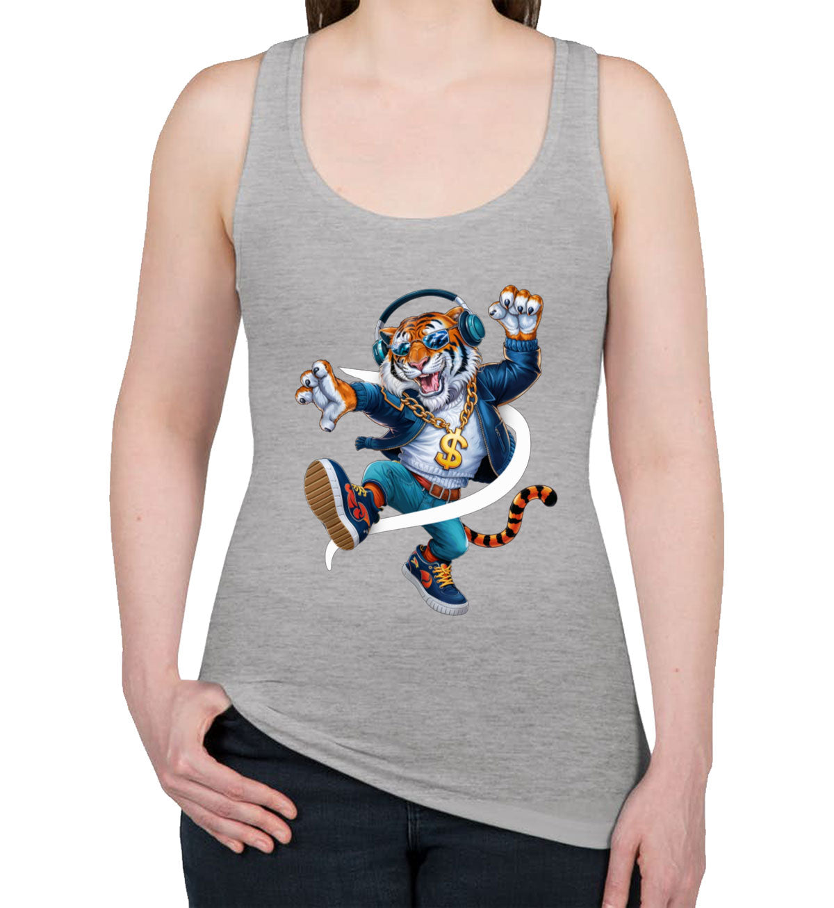 Dancing Tiger Women's Racerback Tank Top