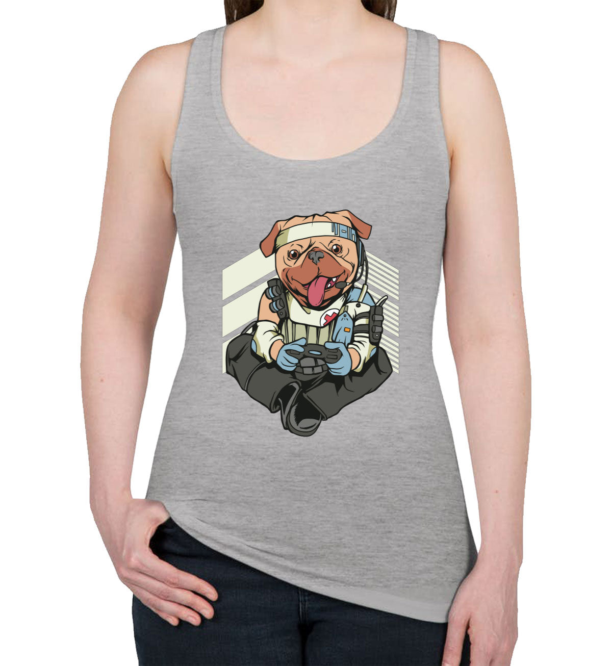 Gamer Dog Women's Racerback Tank Top