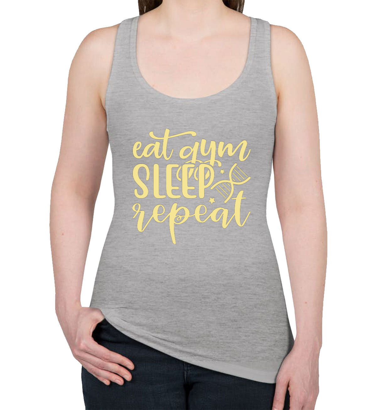 Eat Gym Sleep Repeat Women's Racerback Tank Top