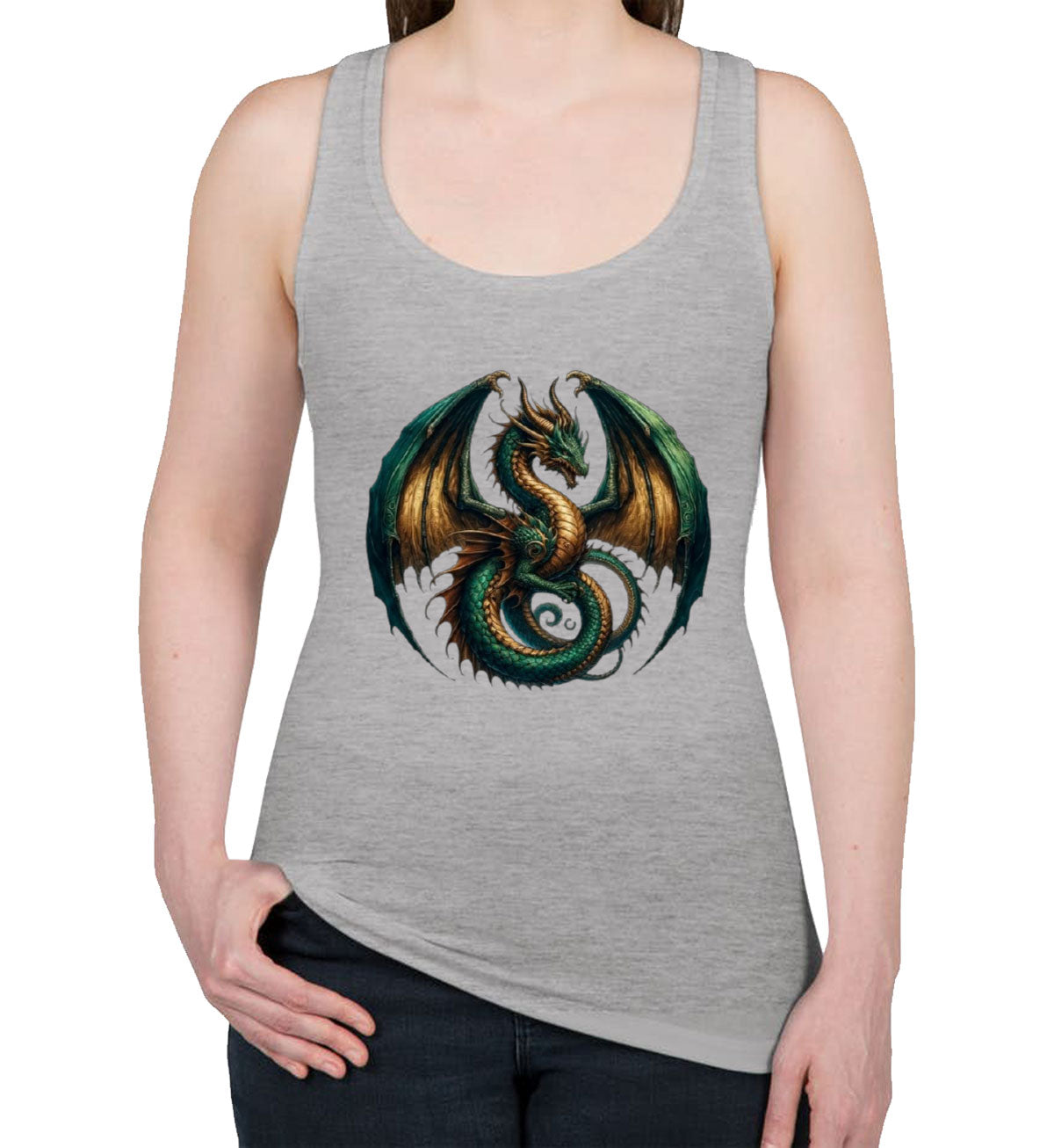 Fantasy Dragon Women's Racerback Tank Top
