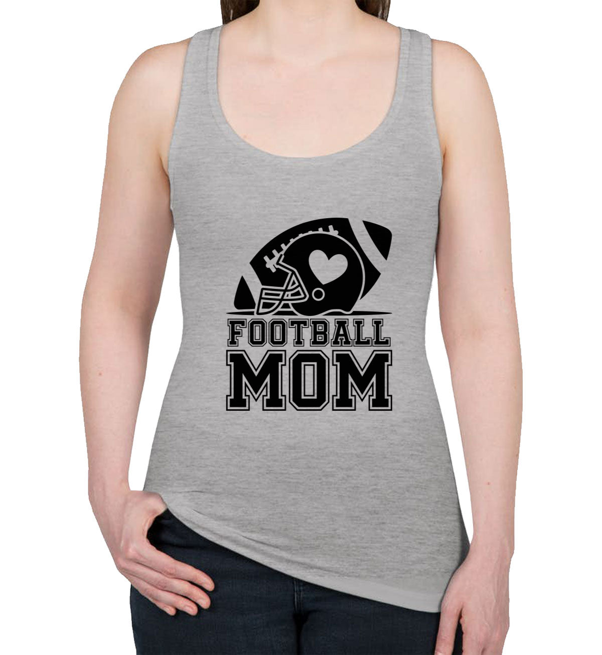 Football Mom Women's Racerback Tank Top