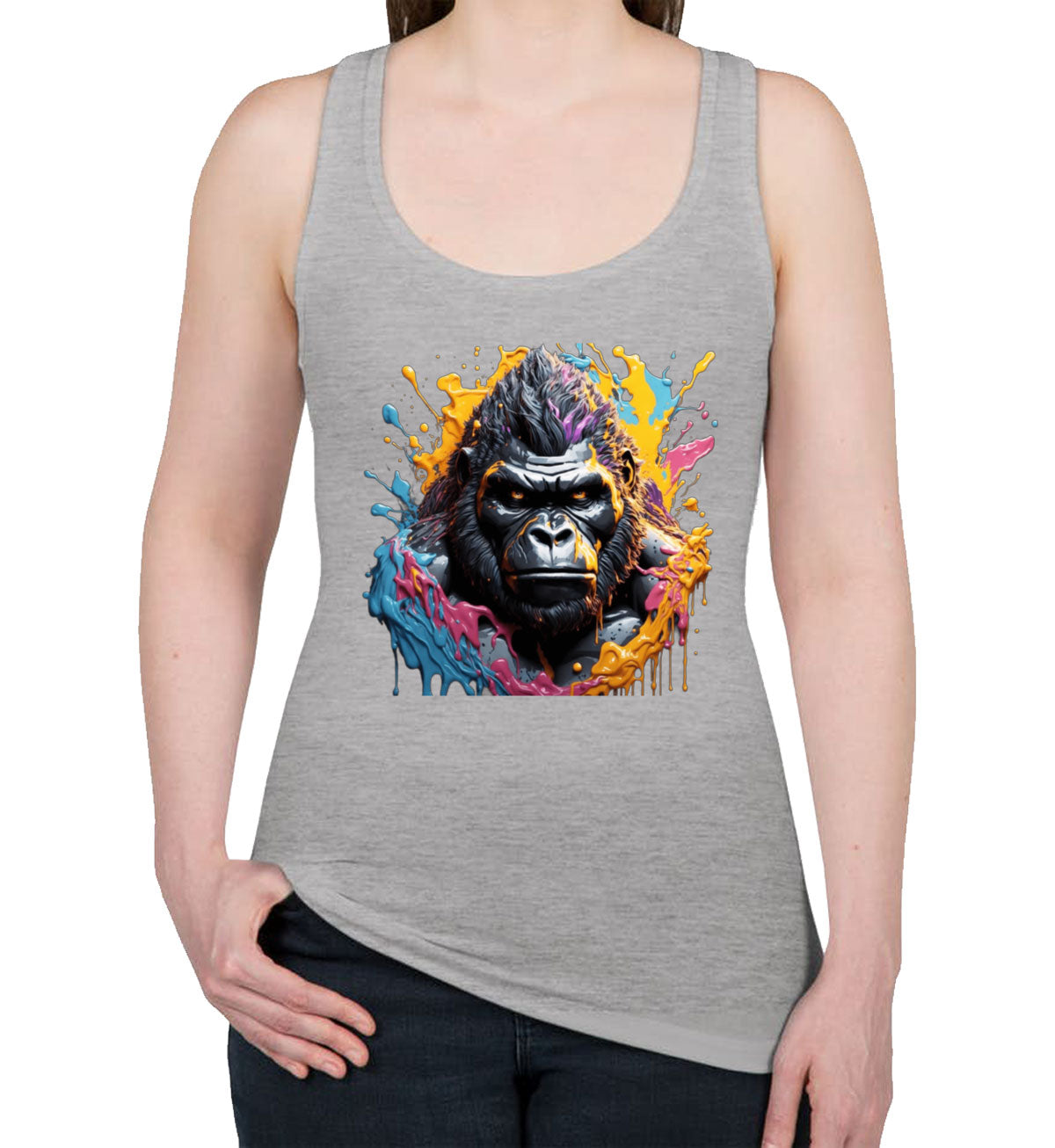 Colorful Gorilla Women's Racerback Tank Top