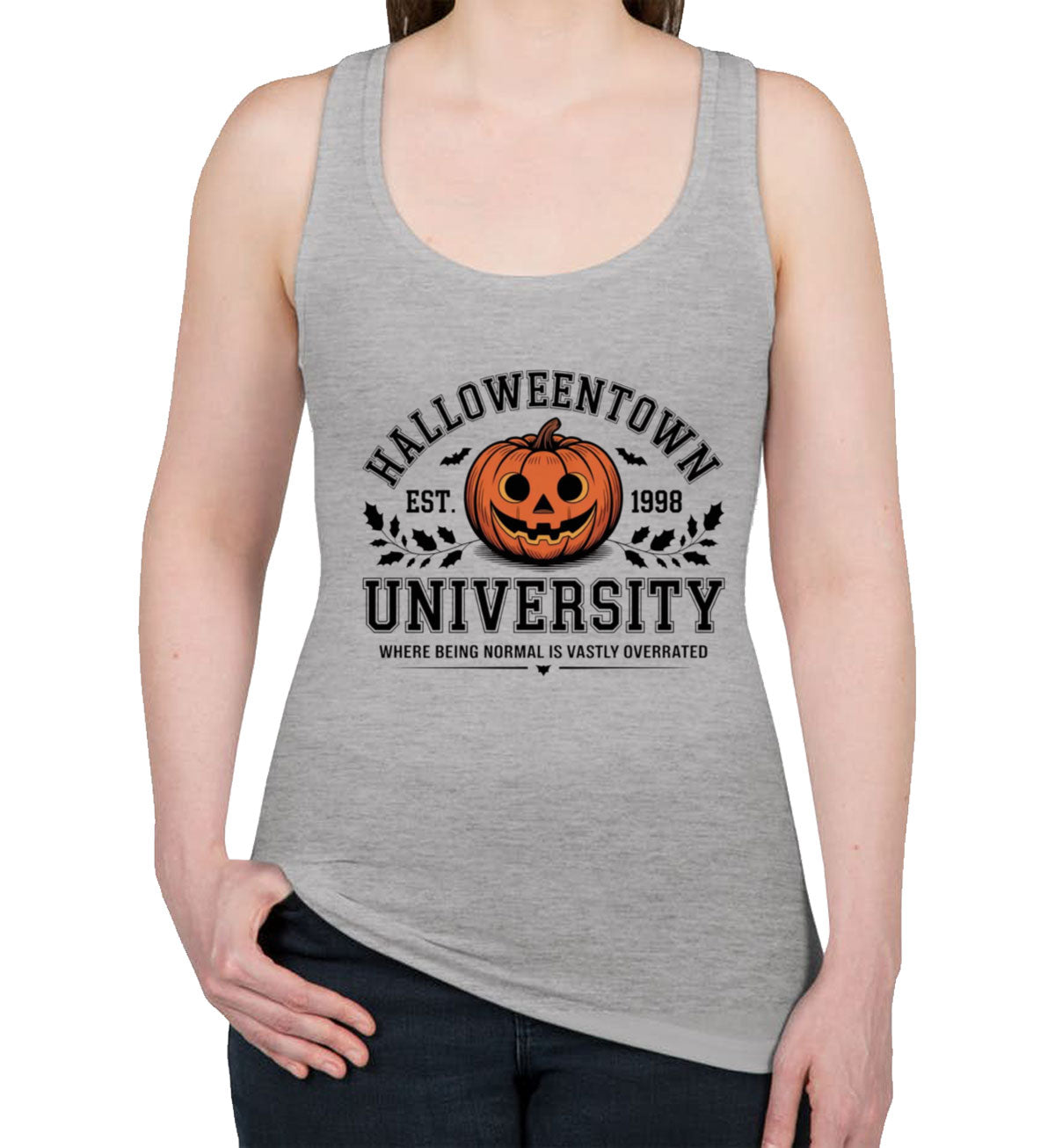 Halloweentown University Halloween Women's Racerback Tank Top