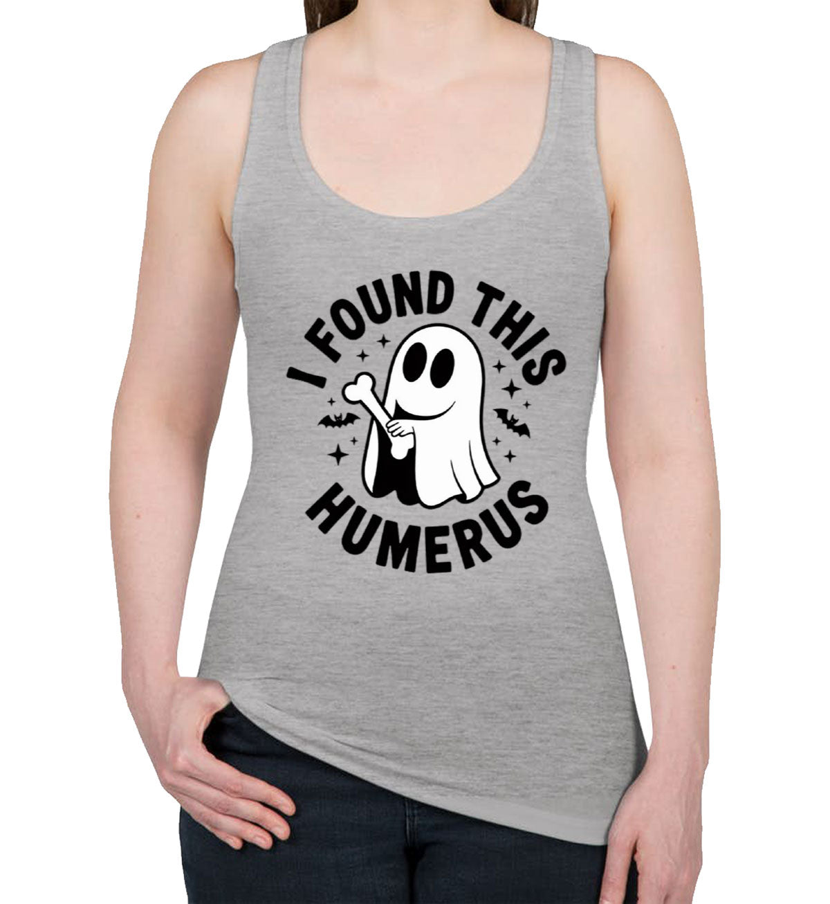 I Found This Humerus Halloween Women's Racerback Tank Top