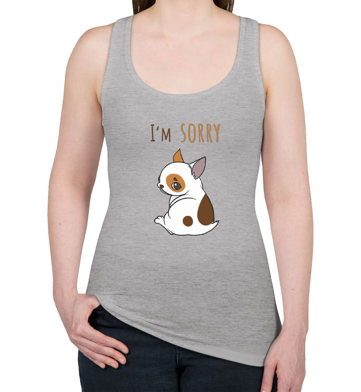 I'm Sorry Women's Racerback Tank Top