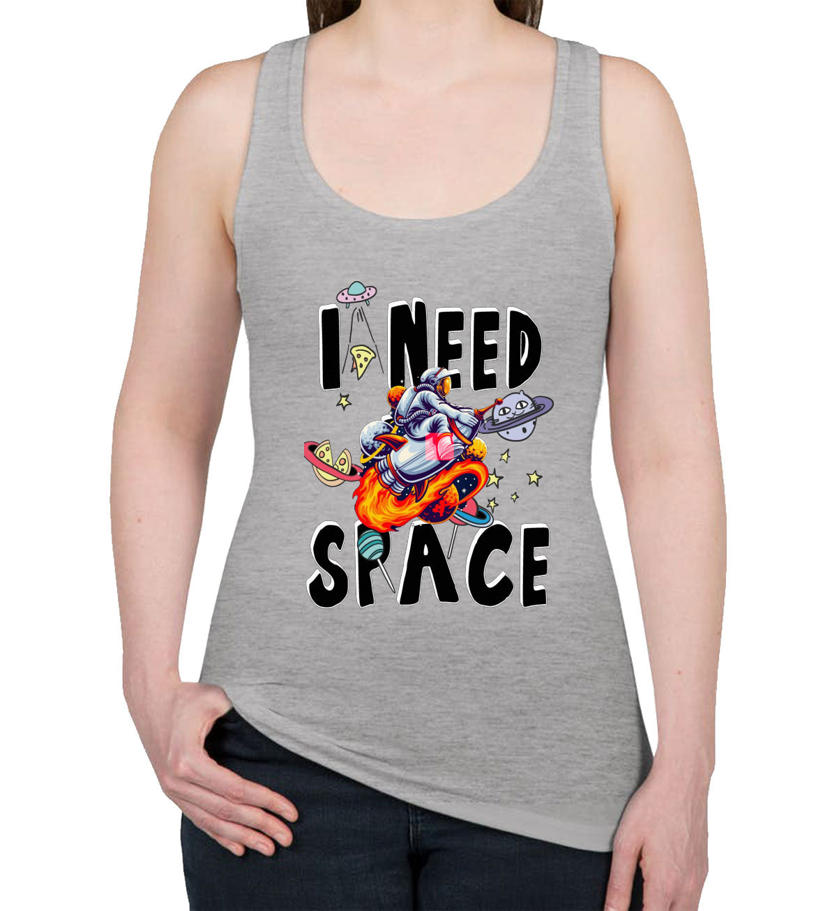 I Need Space Women's Racerback Tank Top