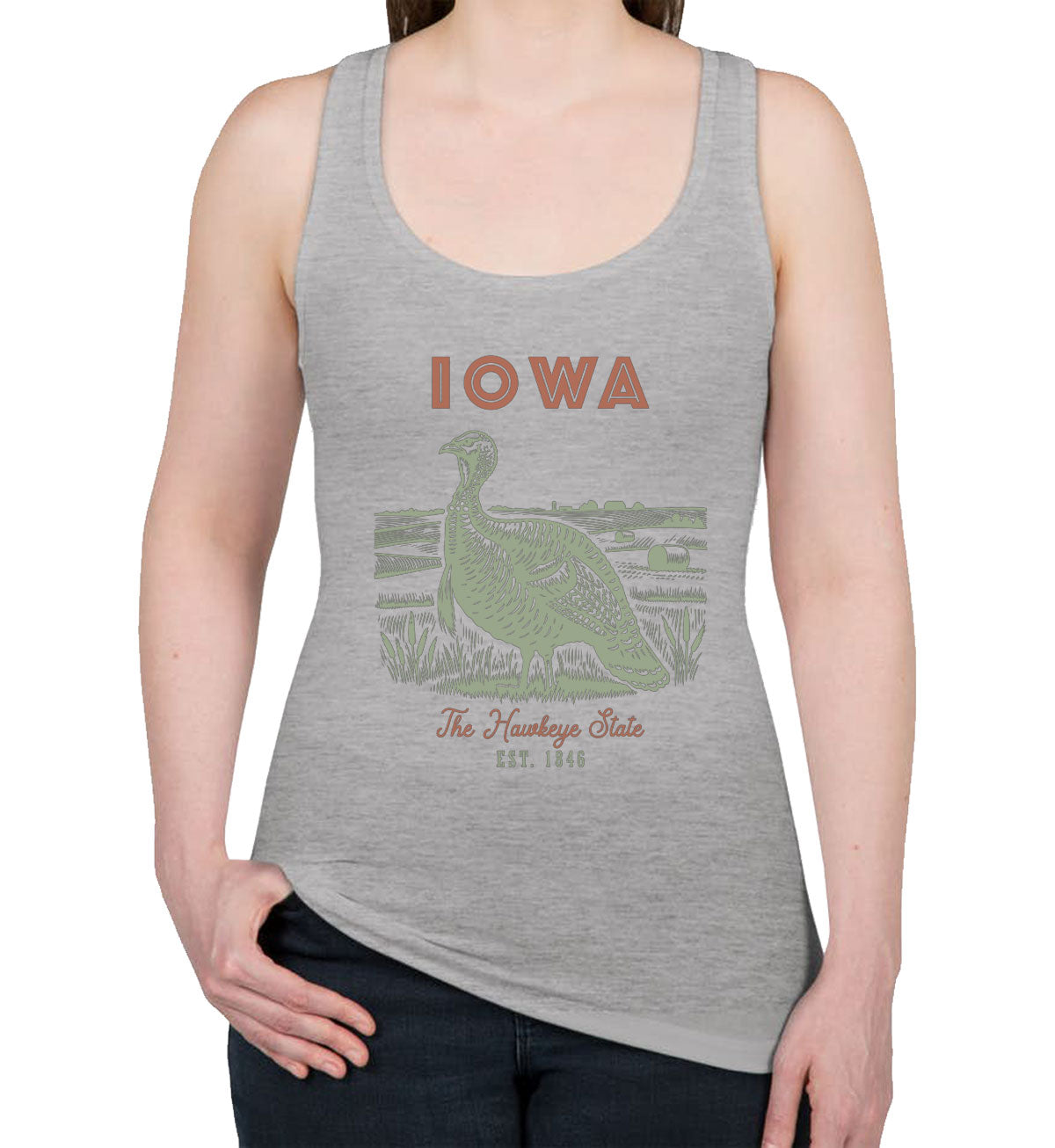 Iowa State Vintage Women's Racerback Tank Top