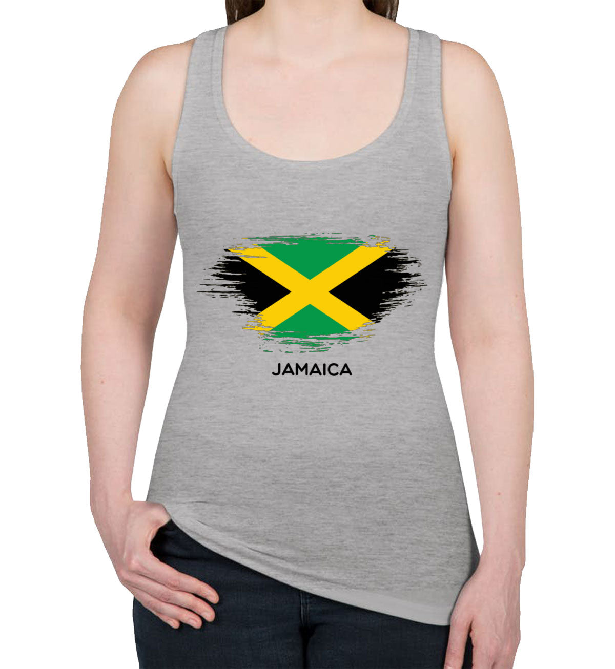 Jamaica Flag Women's Racerback Tank Top