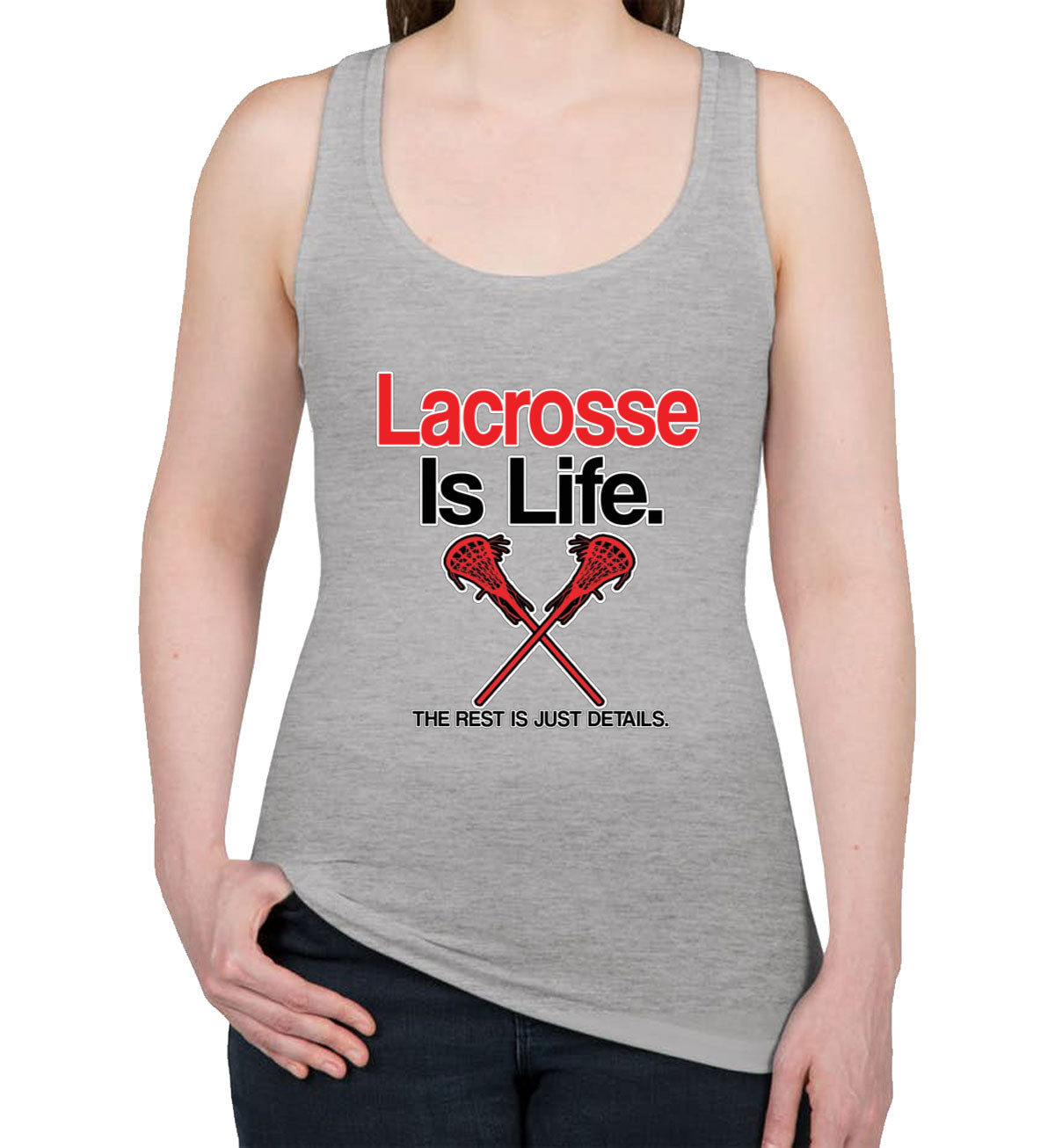 Lacrosse Is Life Women's Racerback Tank Top