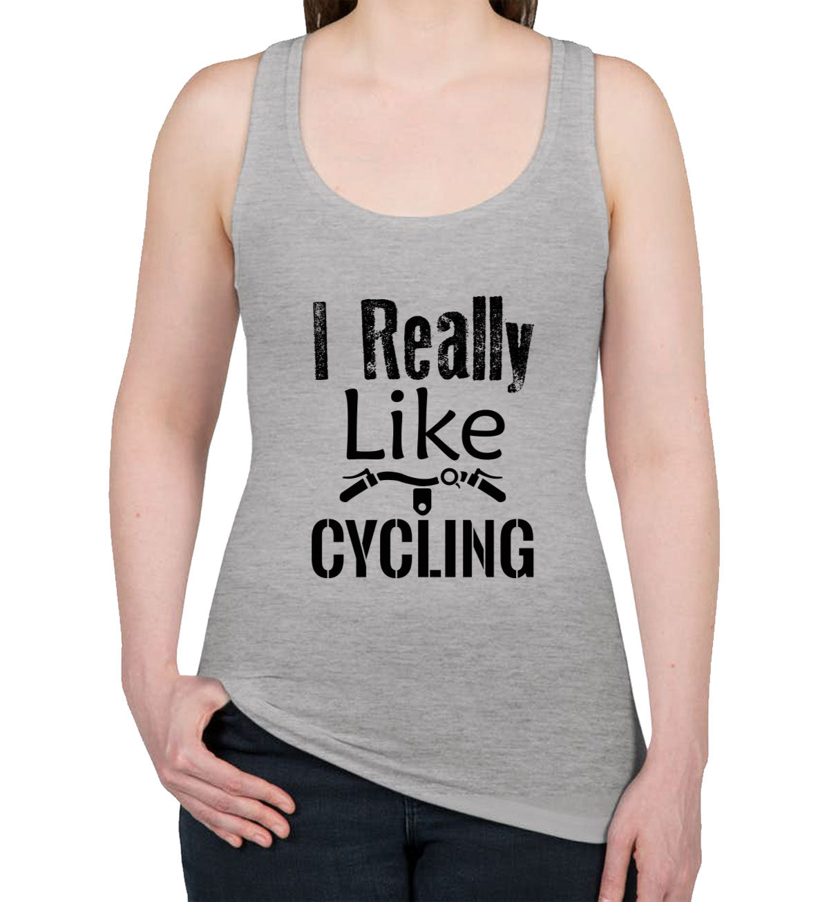 I Really Like Cycling Women's Racerback Tank Top