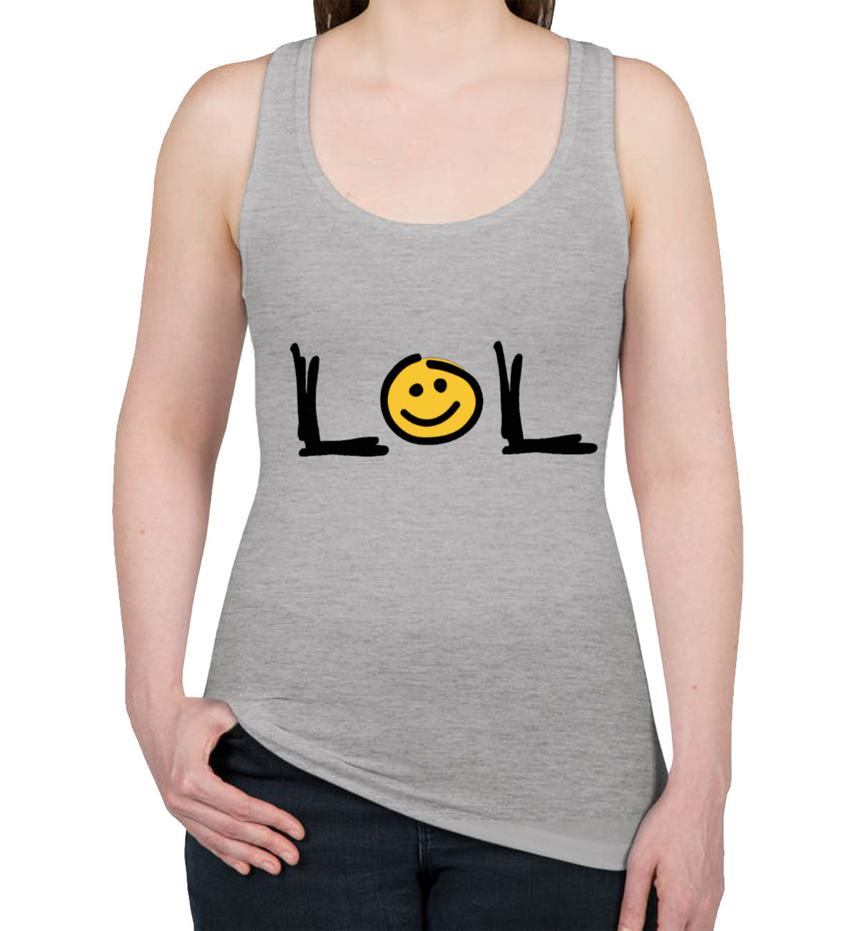 Lol Be Happy Women's Racerback Tank Top