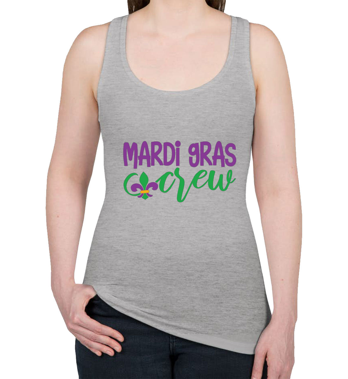 Mardi Gras Crew Women's Racerback Tank Top