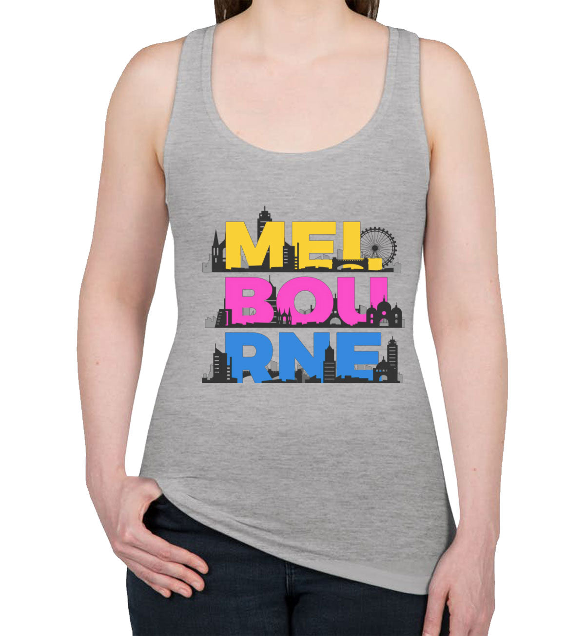 Melbourne Australia Women's Racerback Tank Top