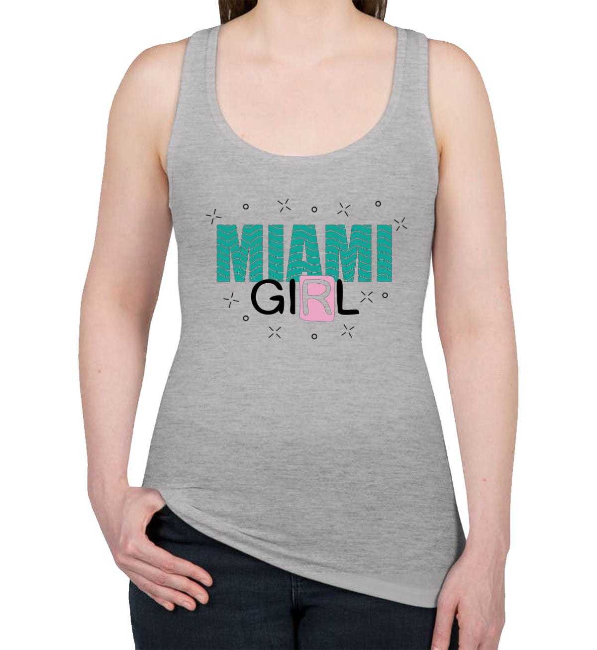 Miami Girl Women's Racerback Tank Top