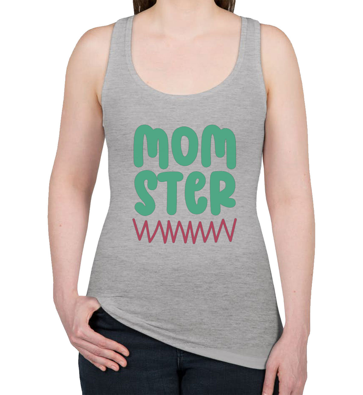 Momster Mother's Day Women's Racerback Tank Top