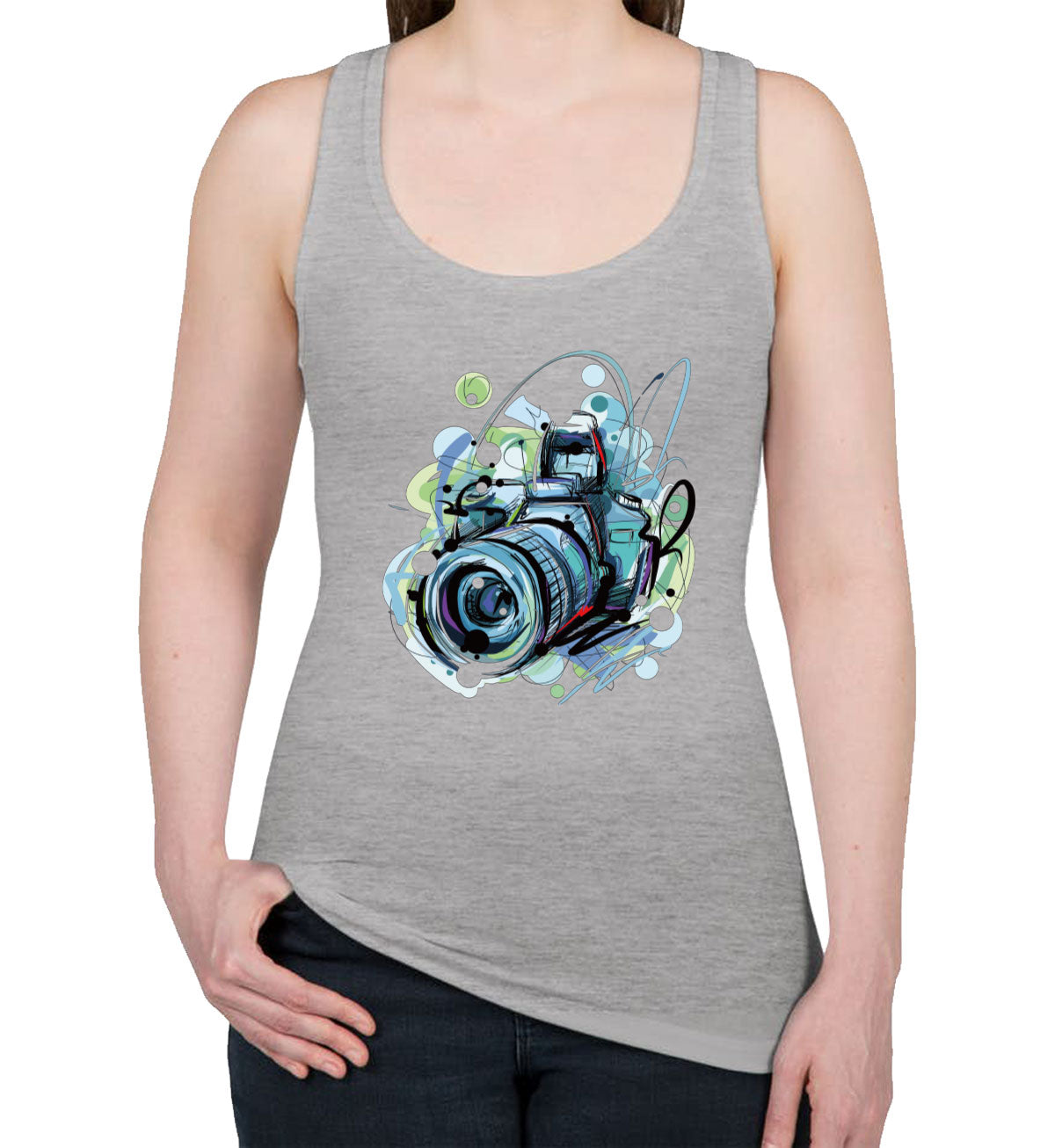 Photographer Photo Camera Women's Racerback Tank Top