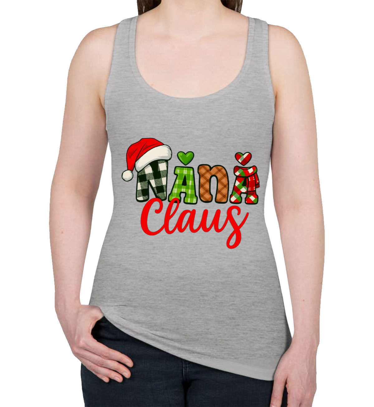Nana Claus Christmas Women's Racerback Tank Top