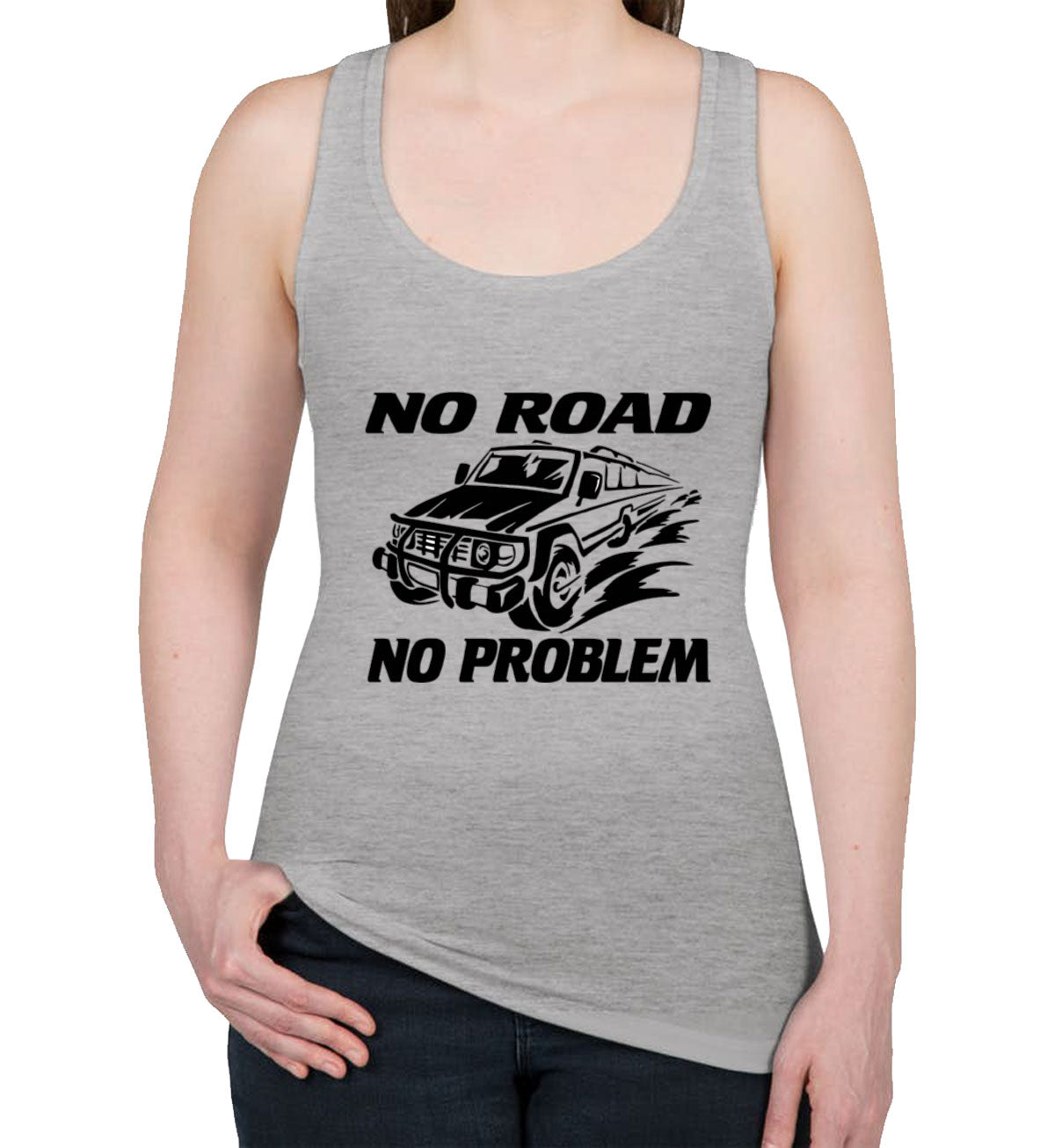 No Road No Problem Off Road Women's Racerback Tank Top