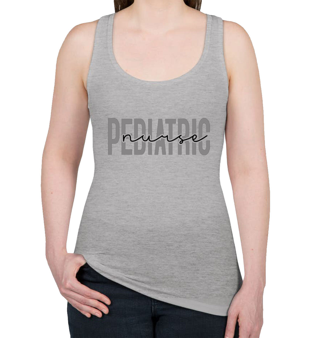 Pediatric Nurse Women's Racerback Tank Top