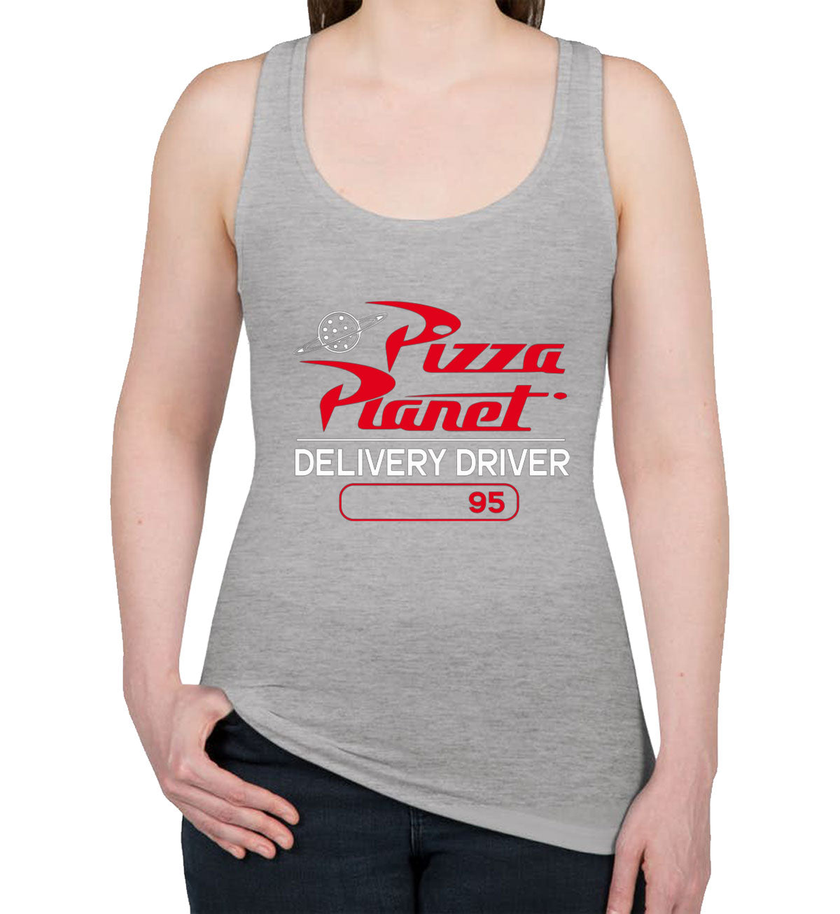 Pizza Planet Delivery Driver Women's Racerback Tank Top