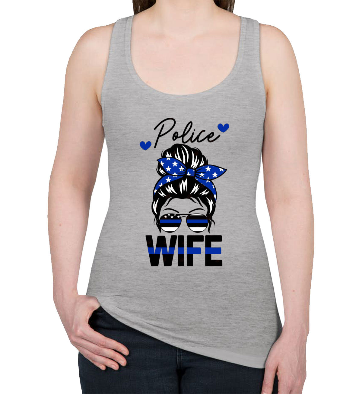 Police Wife Women's Racerback Tank Top