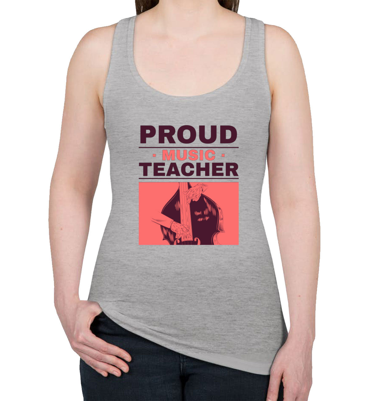 Proud Music Teacher Women's Racerback Tank Top