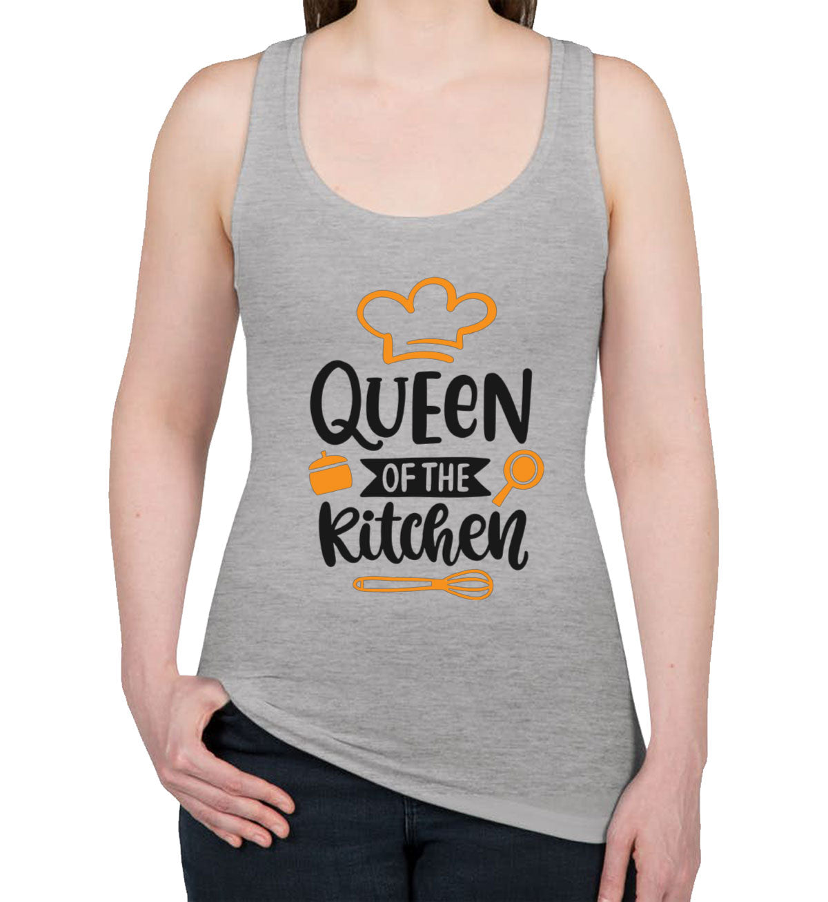 Queen Of The Kitchen Mother's Day Women's Racerback Tank Top