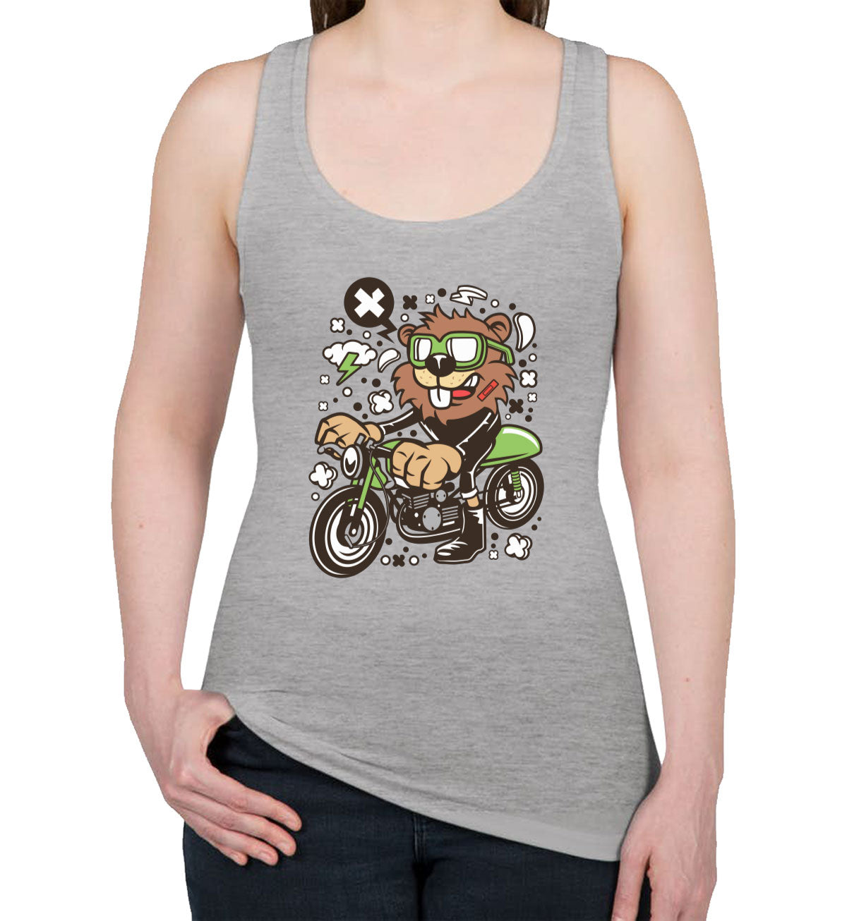 Racer Beaver Women's Racerback Tank Top