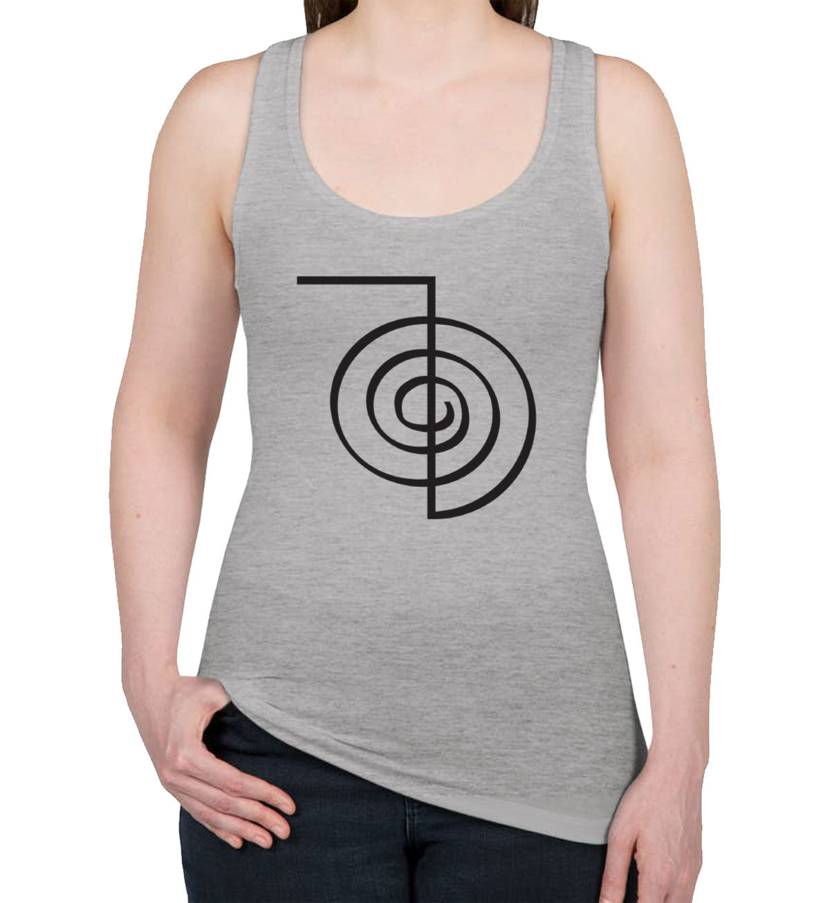 Cho Ku Rei Reiki Power Symbol Women's Racerback Tank Top