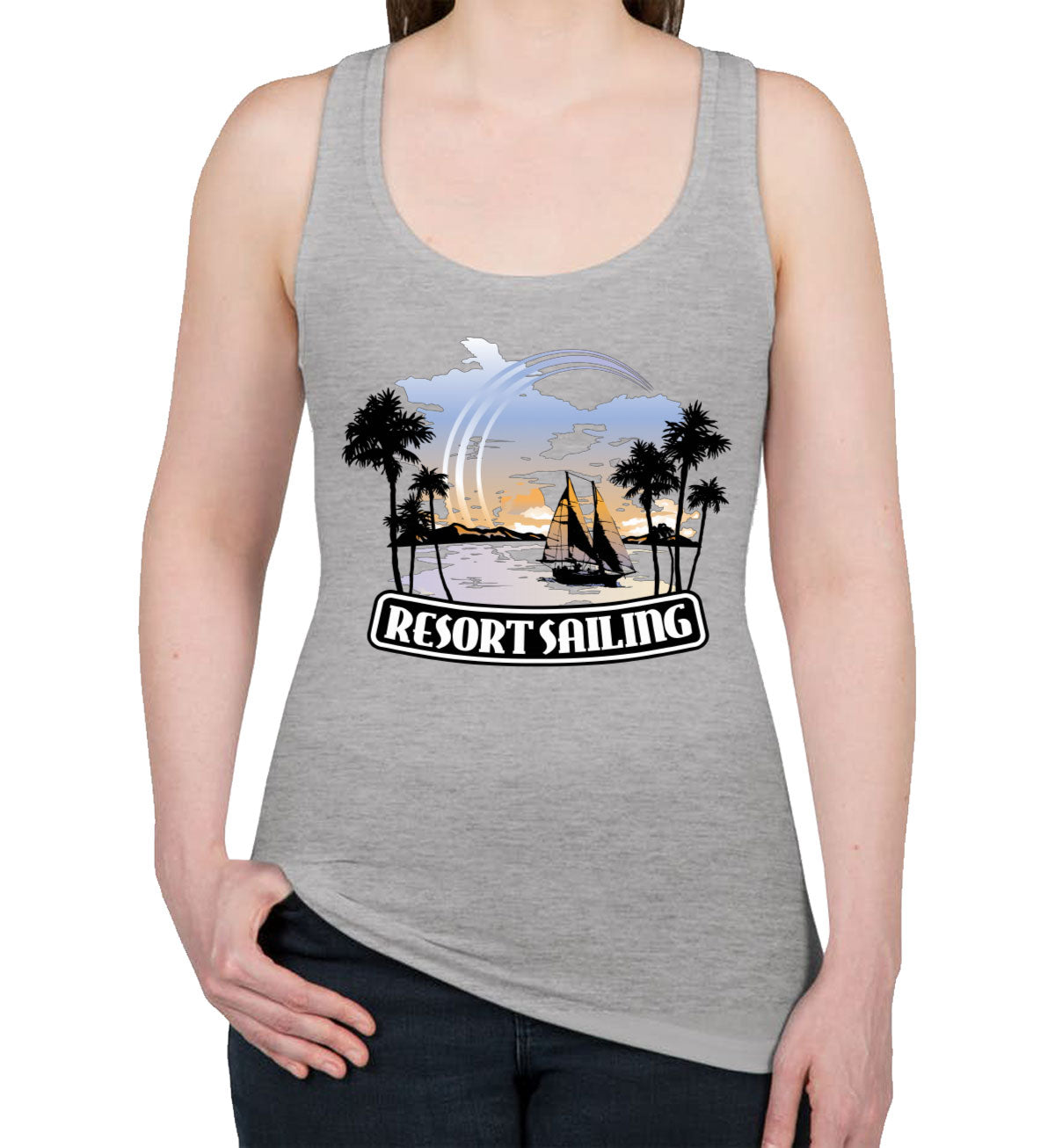 Resort Sailing Women's Racerback Tank Top