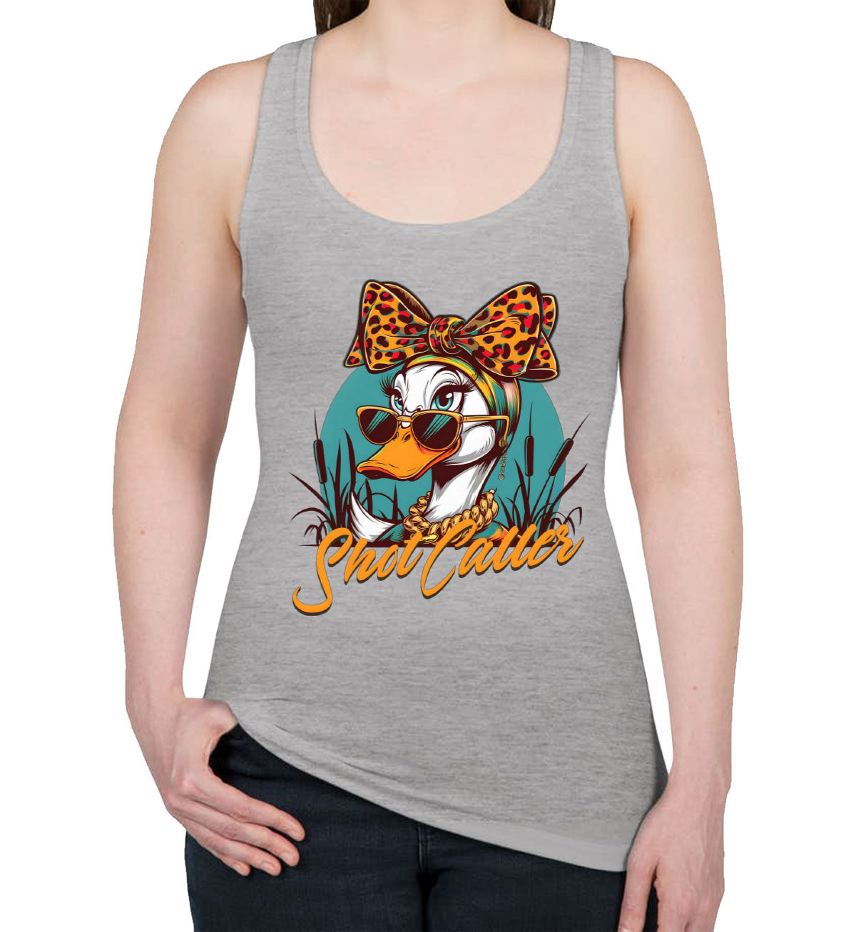 Shot Caller Duck Hunting Women's Racerback Tank Top