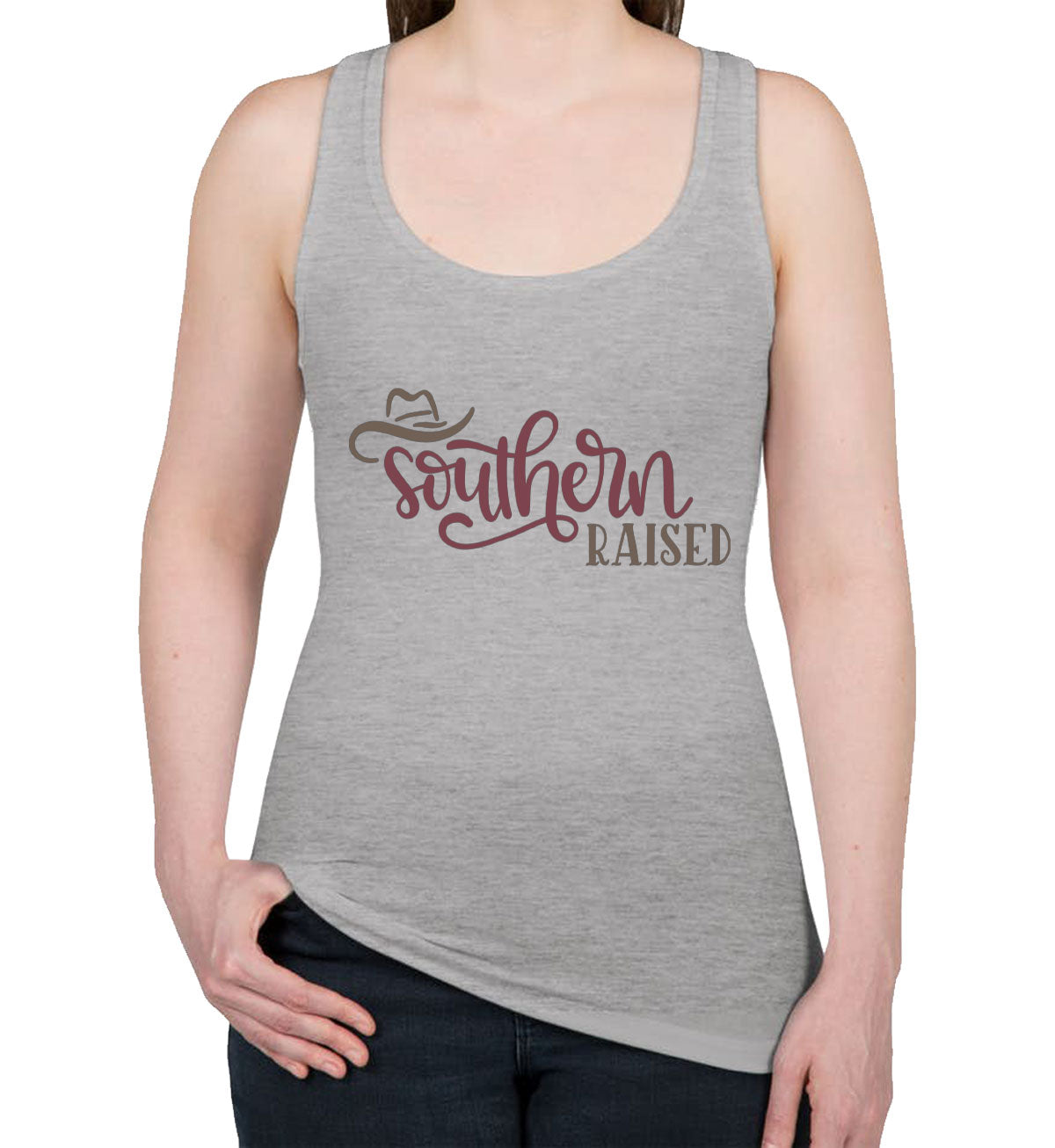 Southern Raised Women's Racerback Tank Top