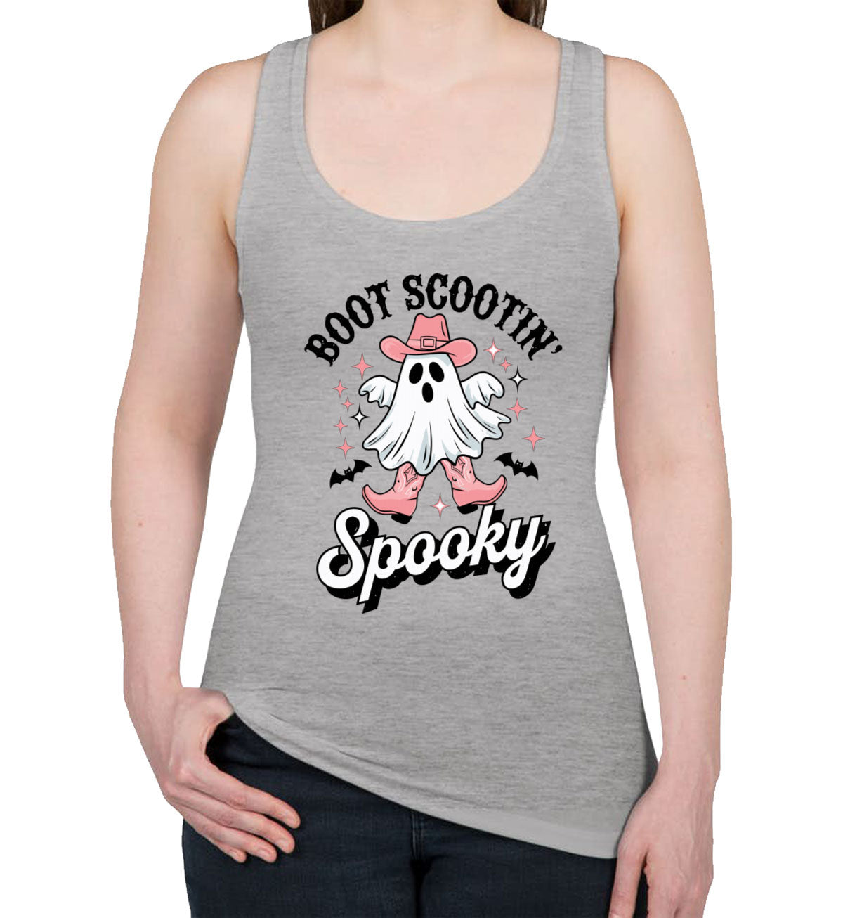 Boot Scootin' Spooky Halloween Women's Racerback Tank Top