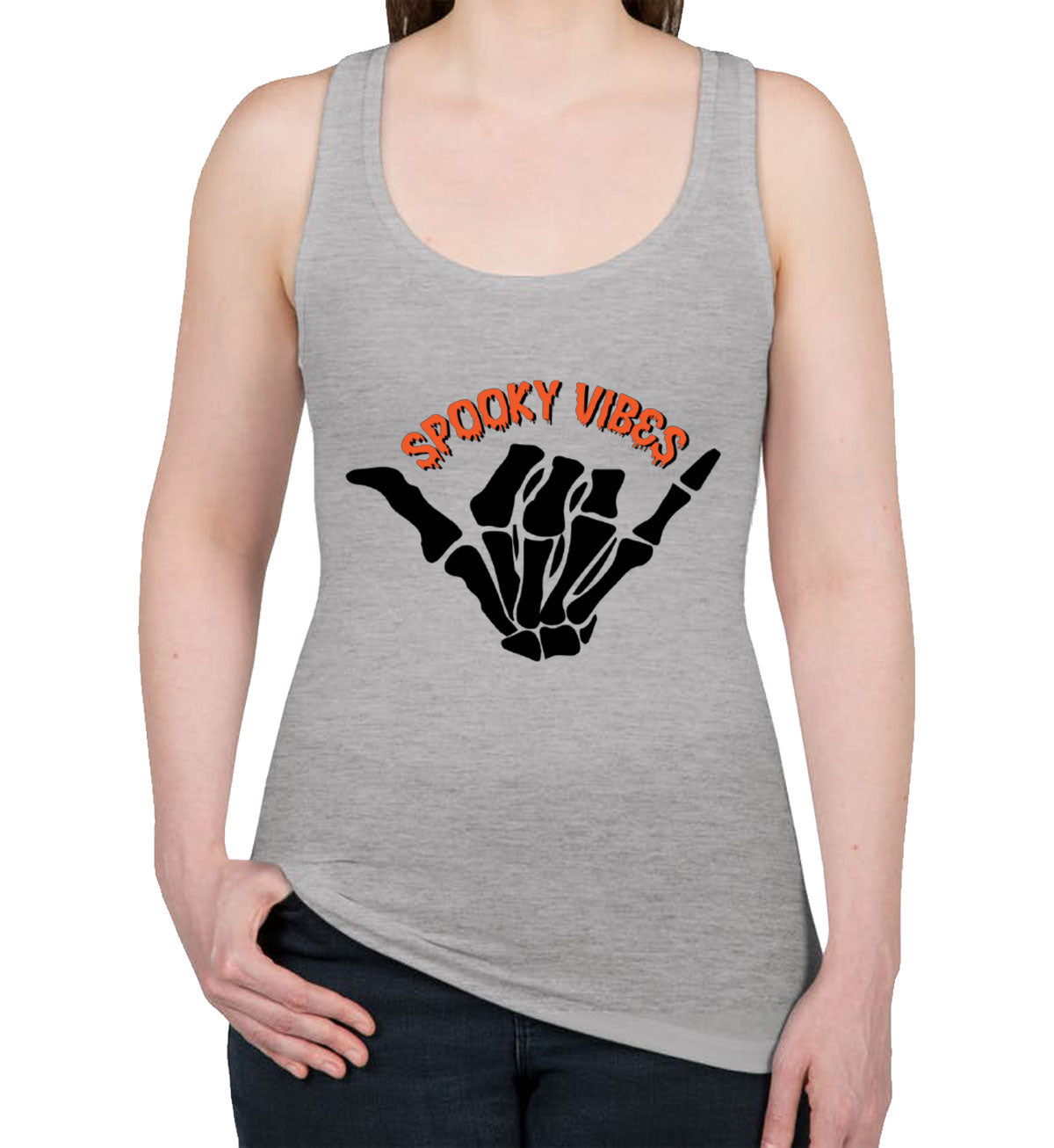 Spooky Vibes Halloween Women's Racerback Tank Top