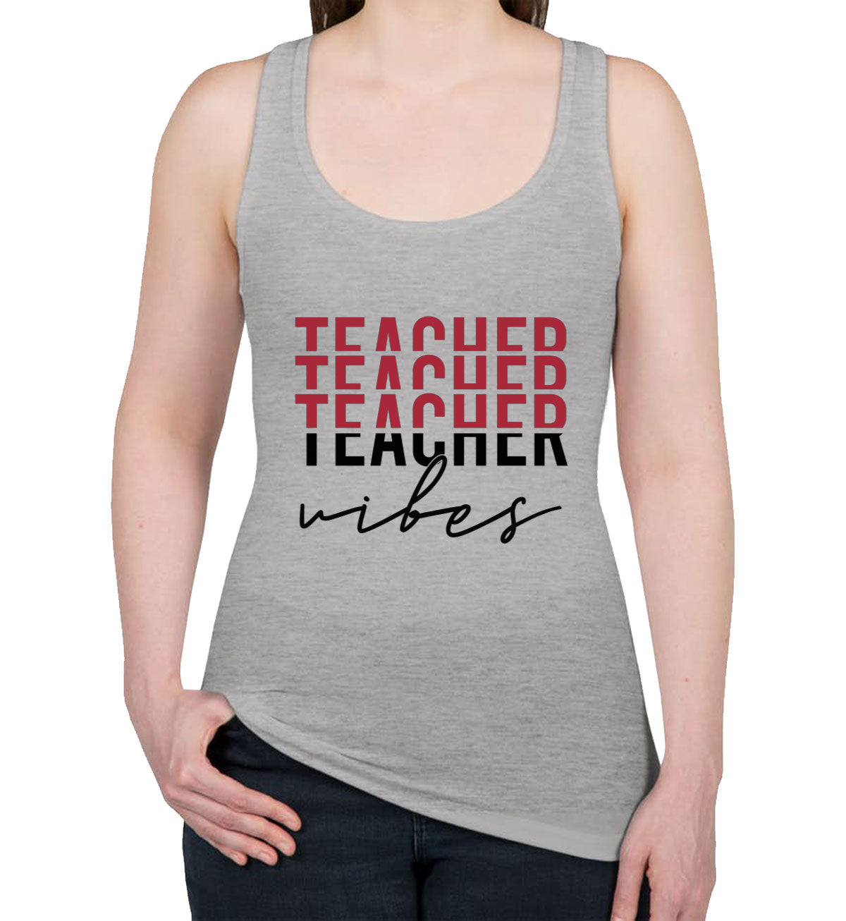 Teacher Vibes Women's Racerback Tank Top