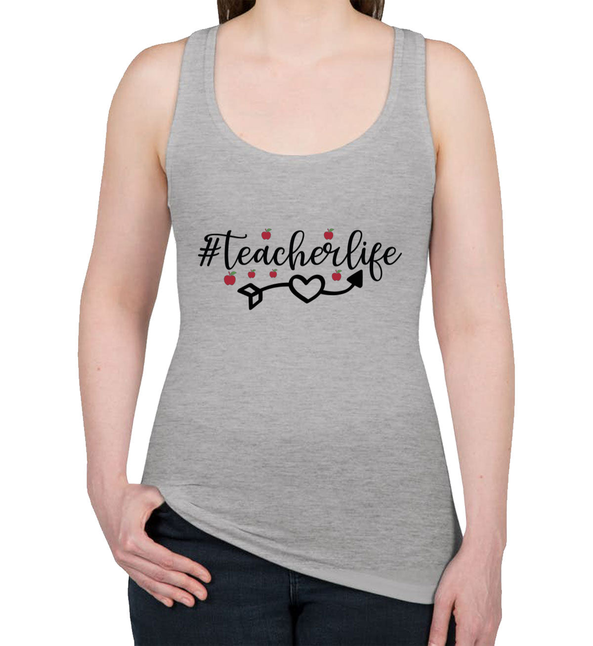 Teacher Life Women's Racerback Tank Top