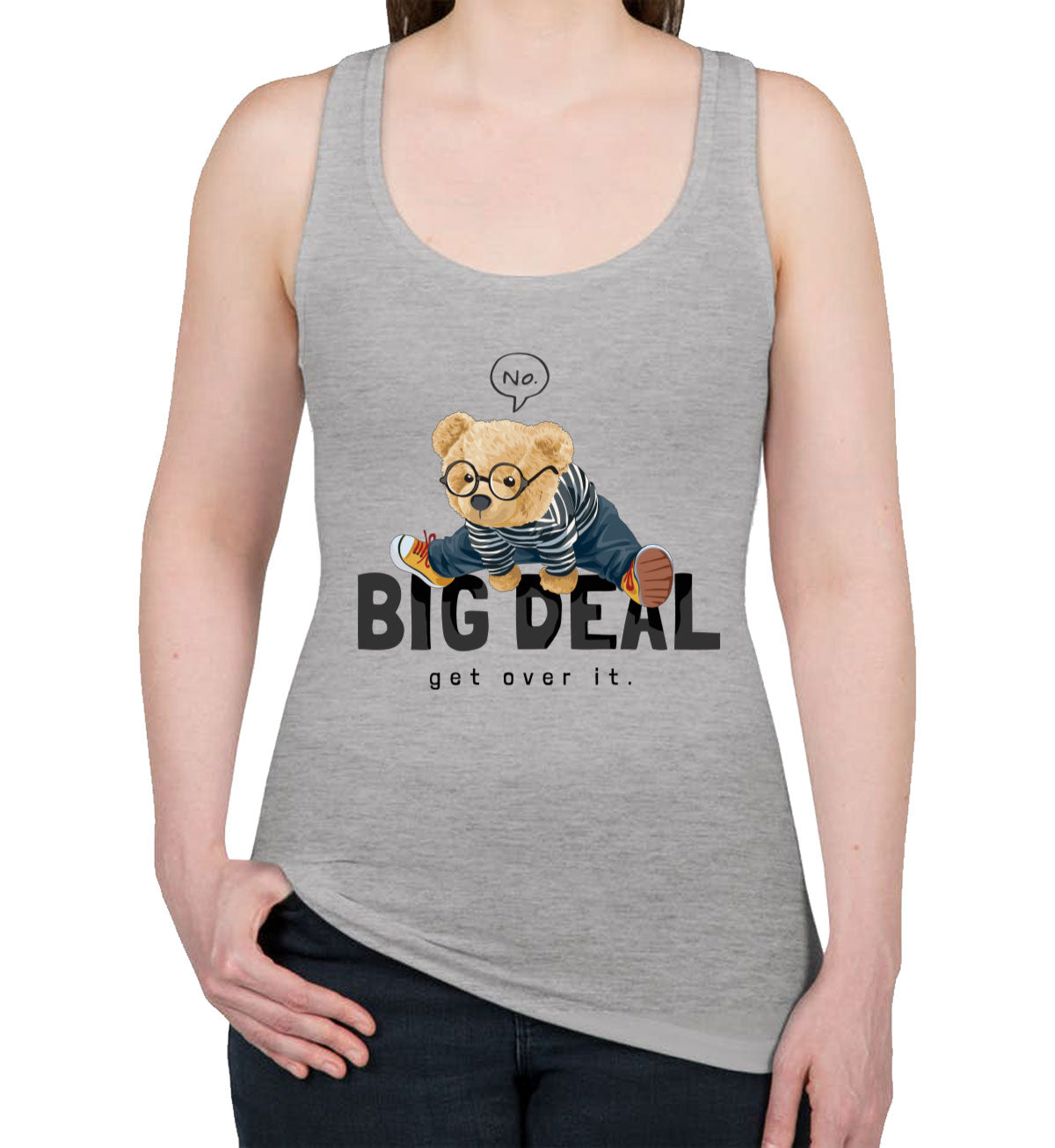 Teddy Bear Big Deal Women's Racerback Tank Top