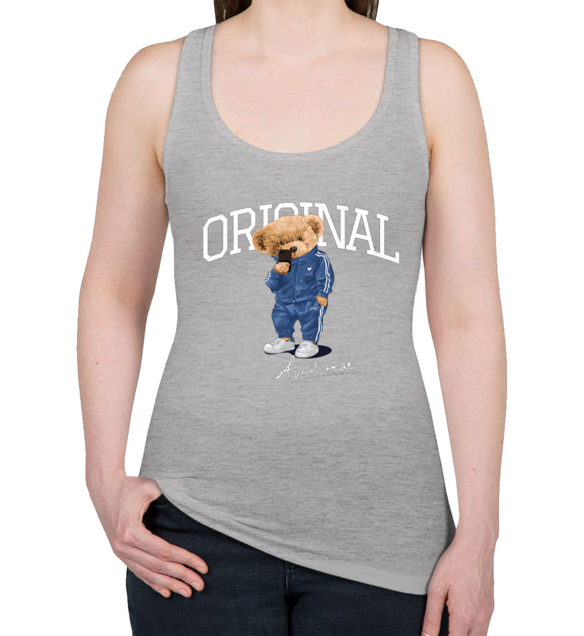 Teddy Bear Original Women's Racerback Tank Top