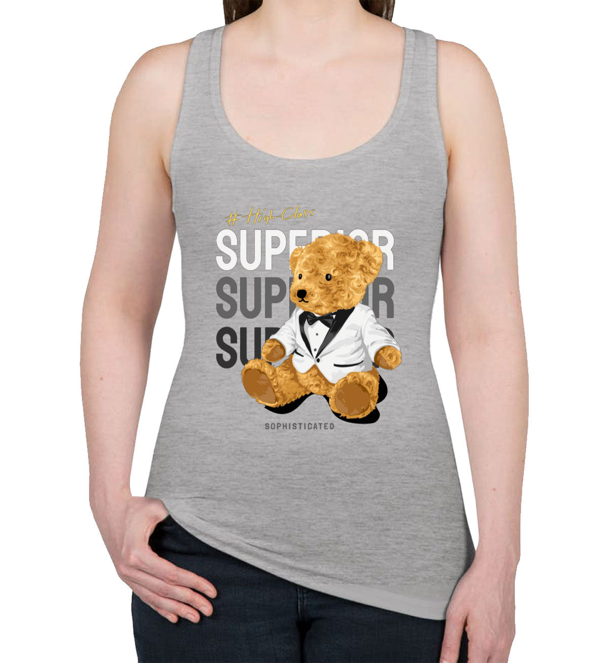 Teddy Bear Superior Women's Racerback Tank Top