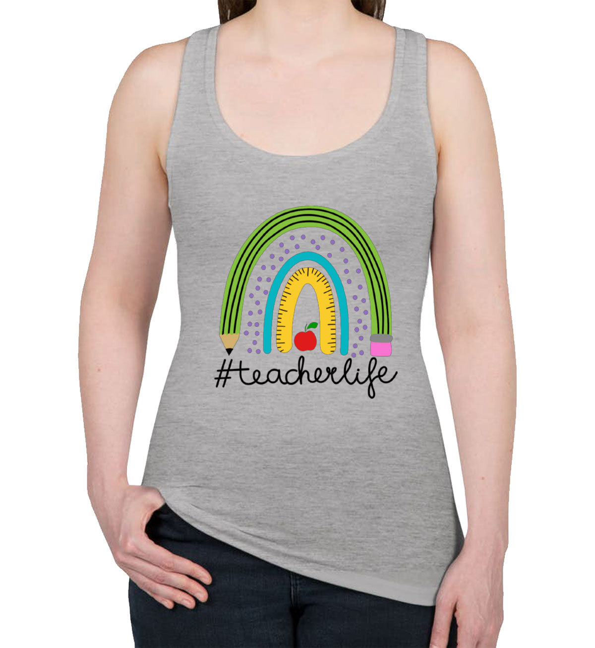 Teacher Life Women's Racerback Tank Top