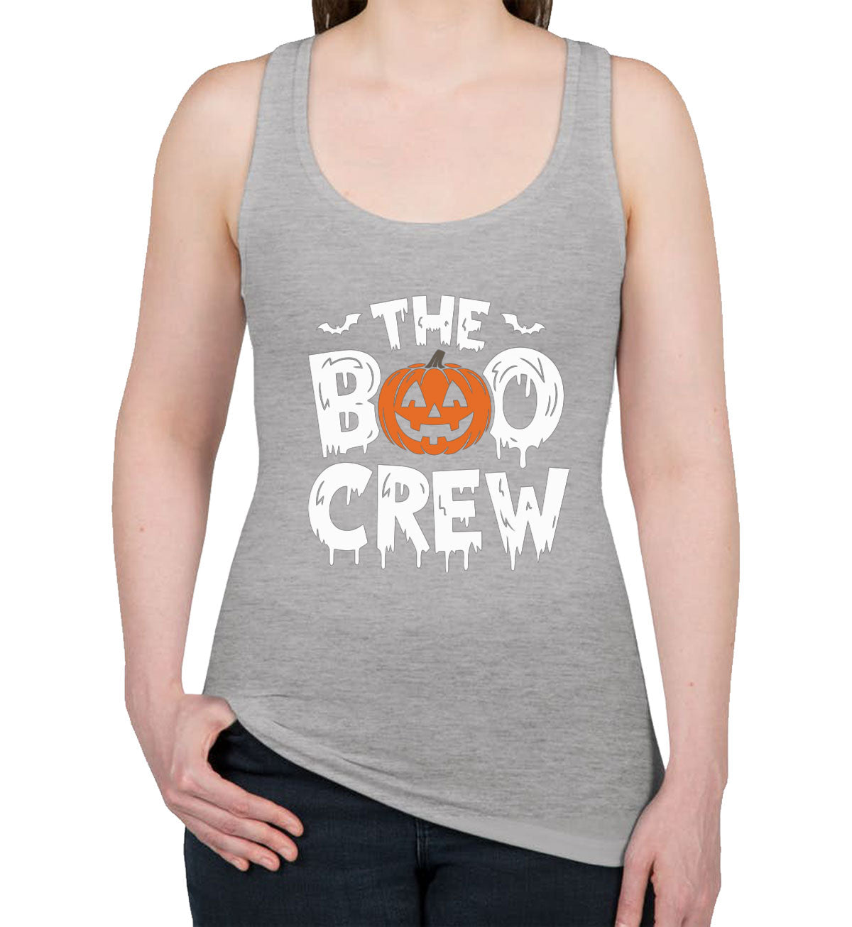 The Boo Crew Halloween Women's Racerback Tank Top