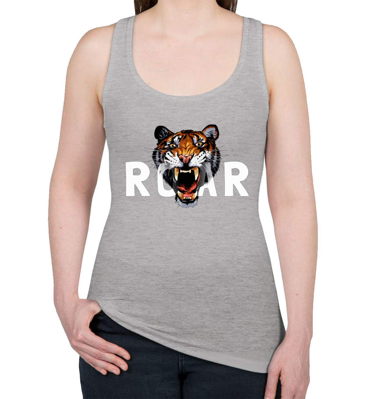 Tiger Roar Women's Racerback Tank Top