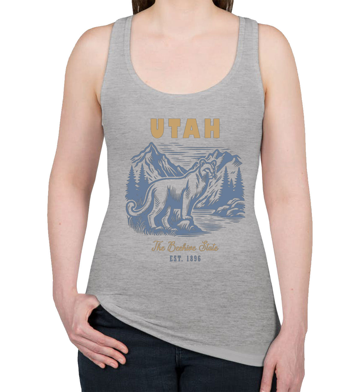 Utah State Vintage Women's Racerback Tank Top